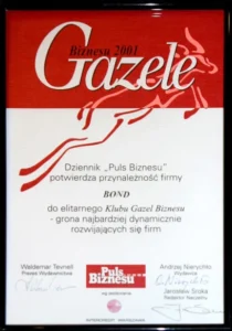 TFP Żywiec - Industrial laundry - Business Gazelle 2001